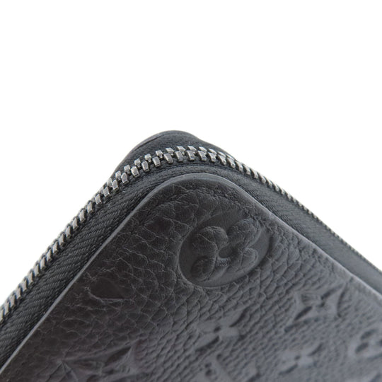 LOUIS VUITTON Long Wallet Purse M69047 Taurillon Clemence Leather black Zippy wallet  Vertical mens Used Authentic