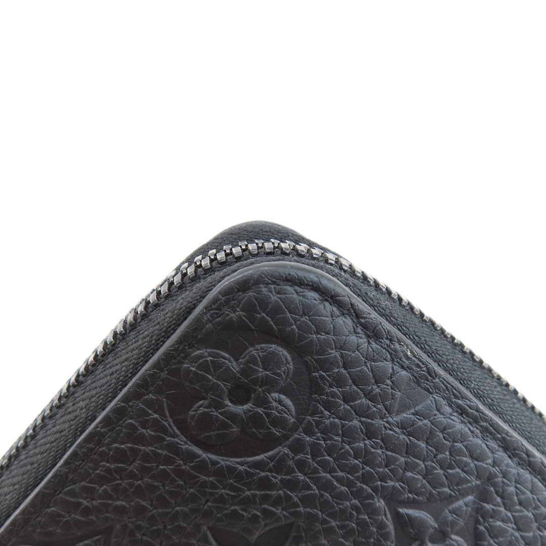 LOUIS VUITTON Long Wallet Purse M69047 Taurillon Clemence Leather black Zippy wallet  Vertical mens Used Authentic