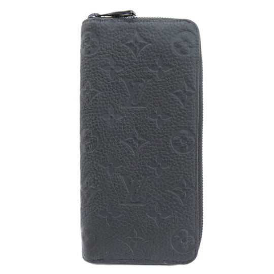 LOUIS VUITTON Long Wallet Purse M69047 Taurillon Clemence Leather black Zippy wallet  Vertical mens Used Authentic