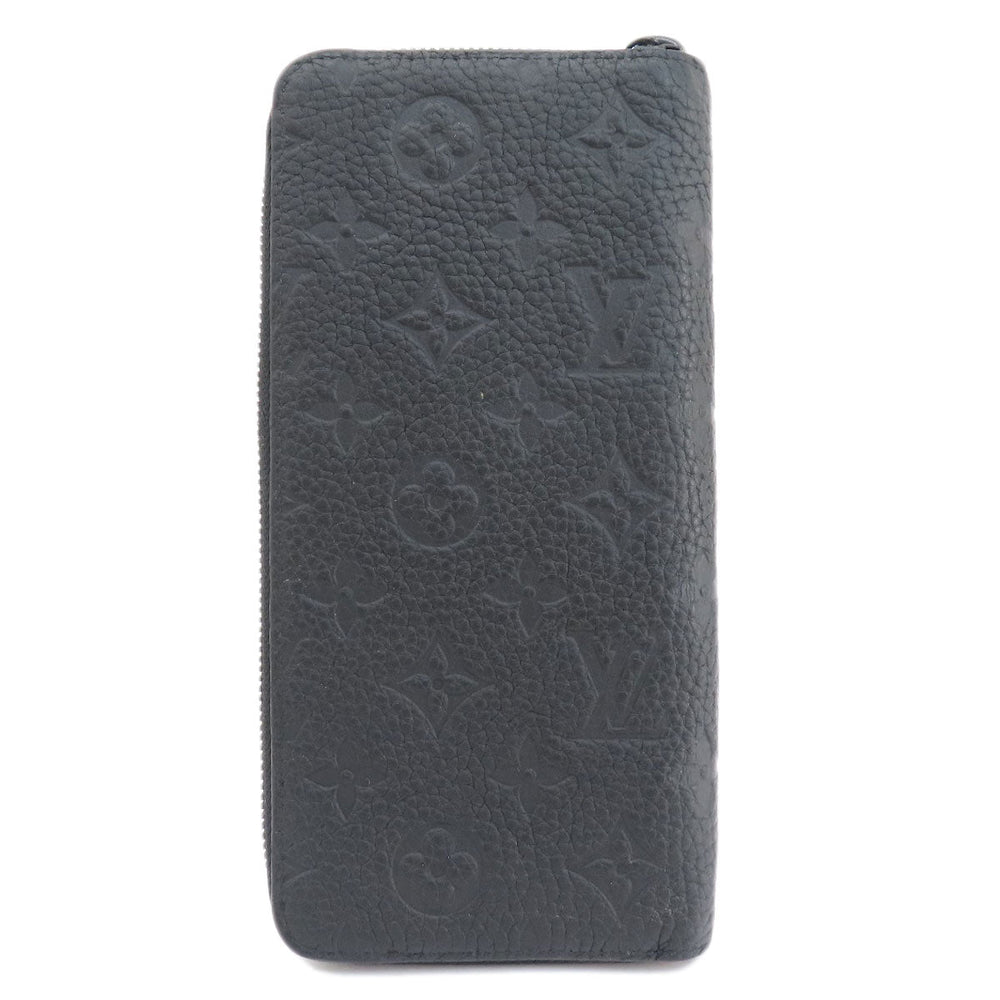 LOUIS VUITTON Long Wallet Purse M69047 Taurillon Clemence Leather black Zippy wallet  Vertical mens Used Authentic