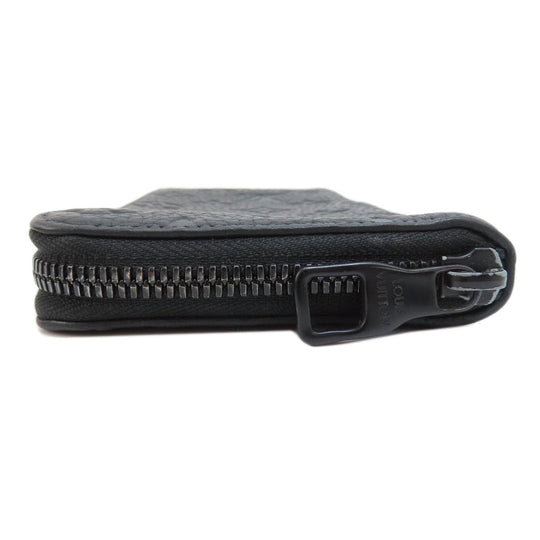LOUIS VUITTON Long Wallet Purse M69047 Taurillon Clemence Leather black Zippy wallet  Vertical mens Used Authentic