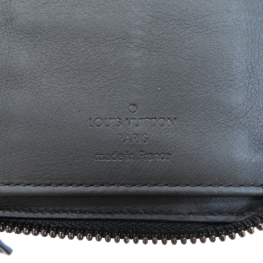 LOUIS VUITTON Long Wallet Purse M69047 Taurillon Clemence Leather black Zippy wallet  Vertical mens Used Authentic
