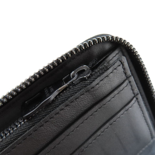 LOUIS VUITTON Long Wallet Purse M69047 Taurillon Clemence Leather black Zippy wallet  Vertical mens Used Authentic