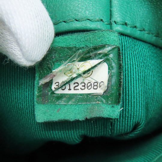 CHANEL Shoulder Bag lambskin green