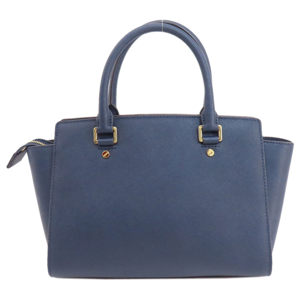 MICHAEL KORS Handbag PVC Navy 2WAY Women Used Authentic