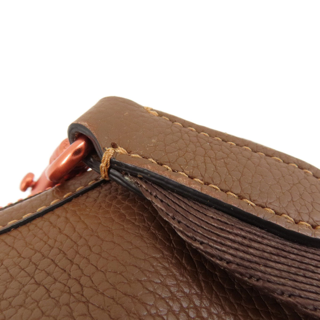 COACH Shoulder Bag C6293 leather Brown logo