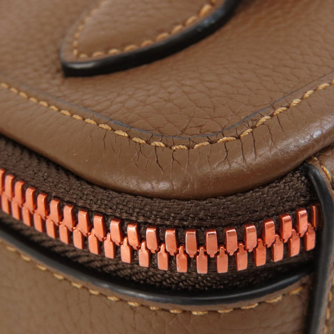 COACH Shoulder Bag C6293 leather Brown logo