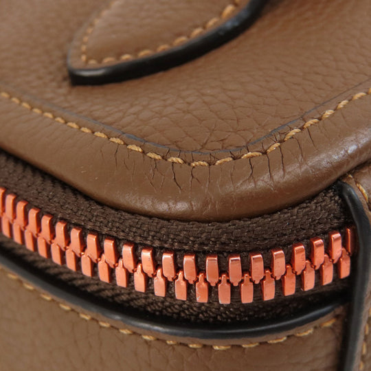 COACH Shoulder Bag C6293 leather Brown logo