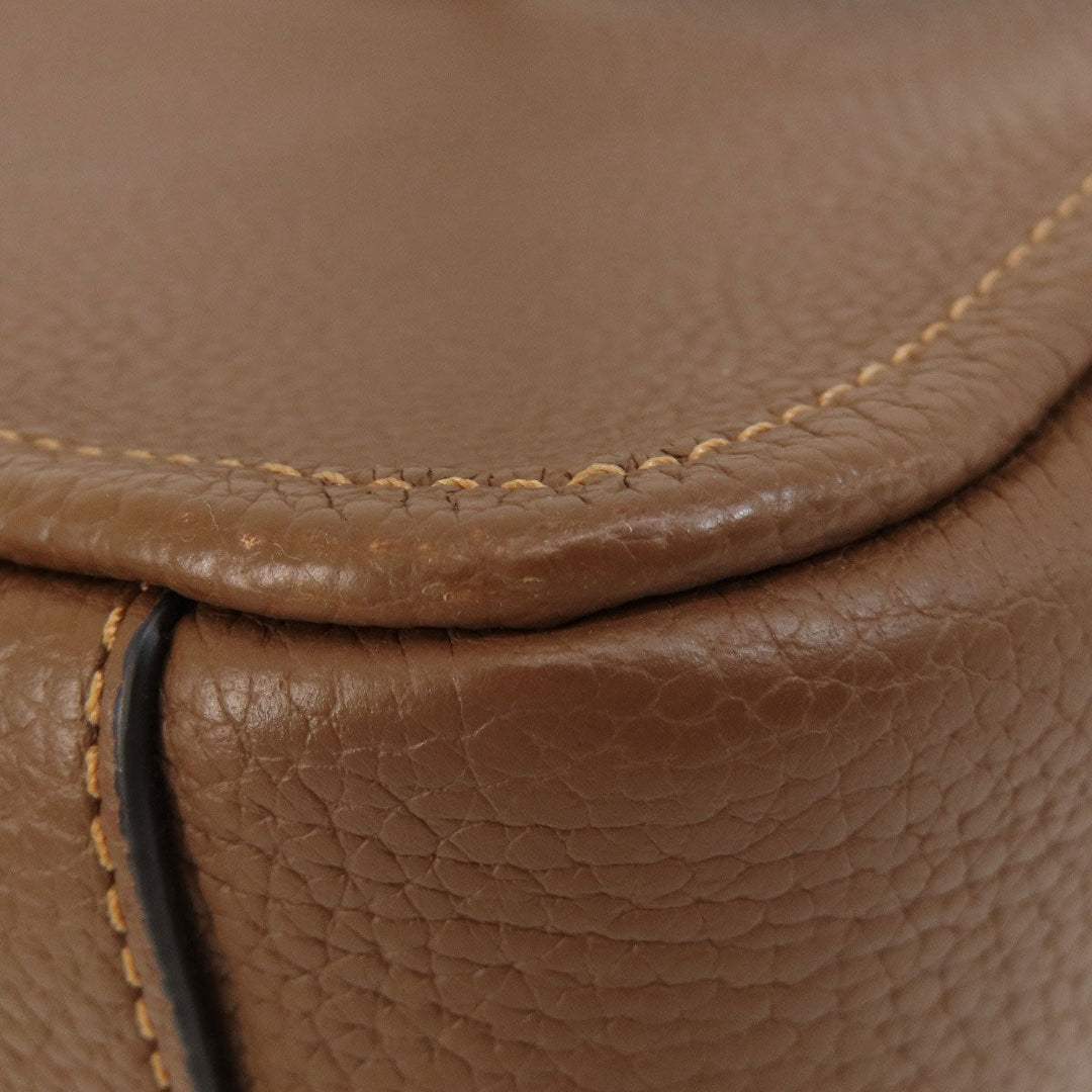 COACH Shoulder Bag C6293 leather Brown logo