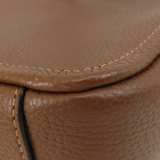 COACH Shoulder Bag C6293 leather Brown logo