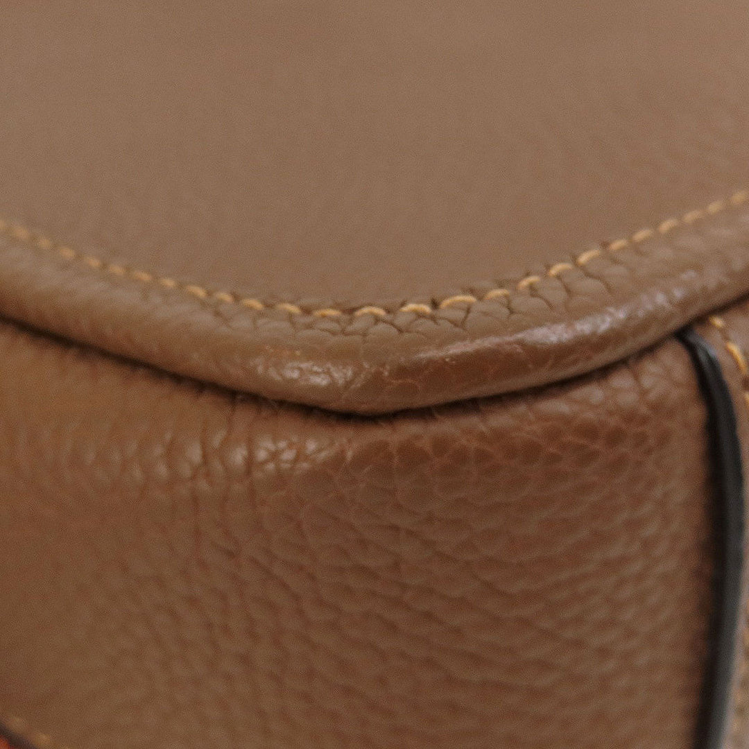 COACH Shoulder Bag C6293 leather Brown logo