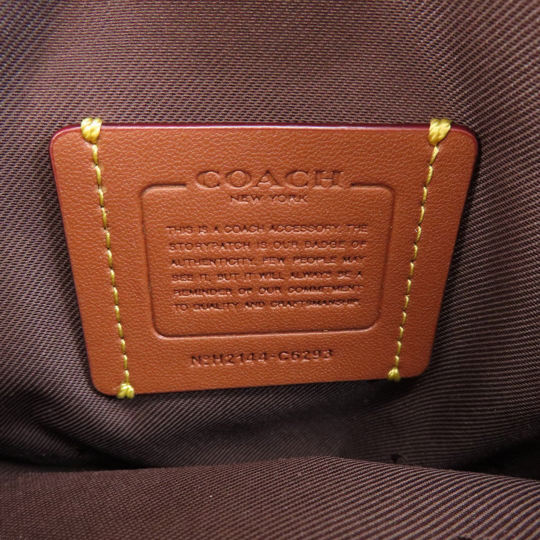 COACH Shoulder Bag C6293 leather Brown logo