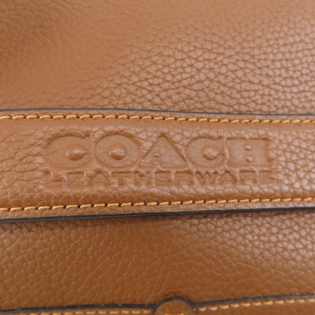 COACH Shoulder Bag C6293 leather Brown logo