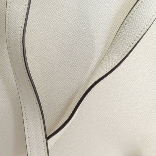 COACH Backpack 76624 leather white logo Women Used Authentic