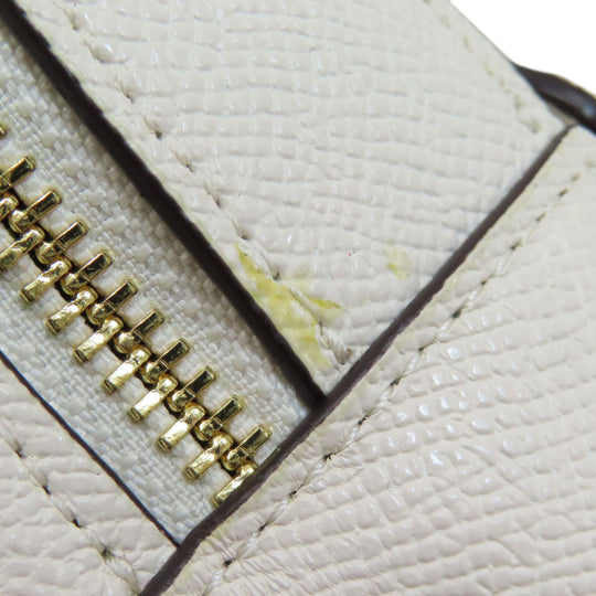 COACH Backpack 76624 leather white logo Women Used Authentic