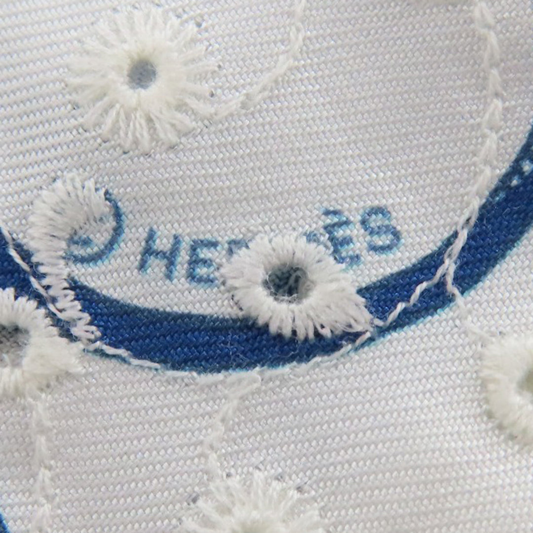 HERMES scarf silk blue Twilly Women Used Authentic
