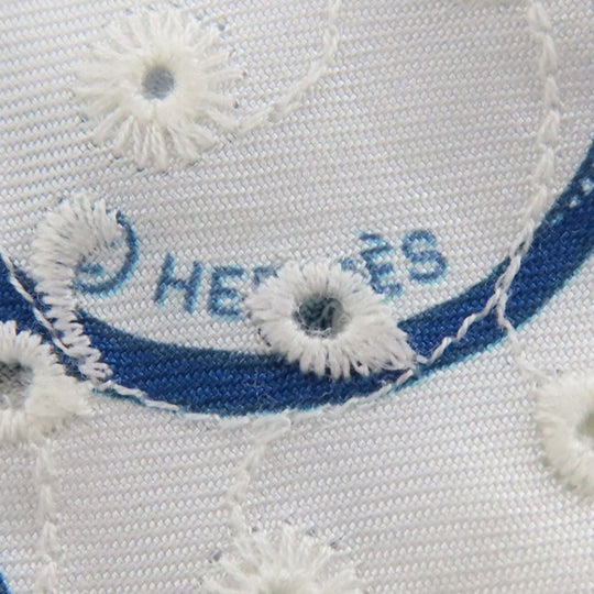 HERMES scarf silk blue Twilly Women Used Authentic