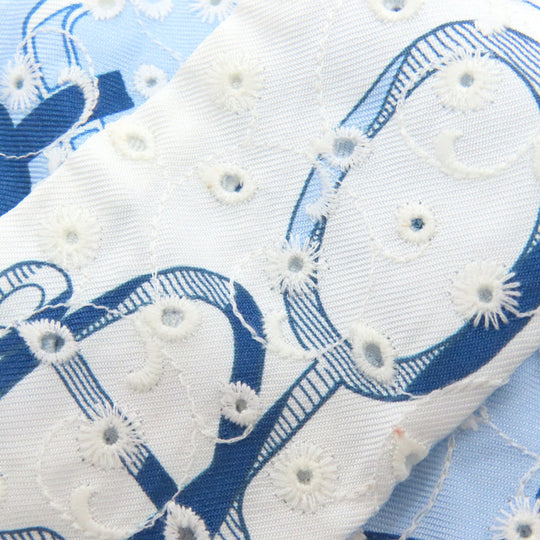 HERMES scarf silk blue Twilly Women Used Authentic
