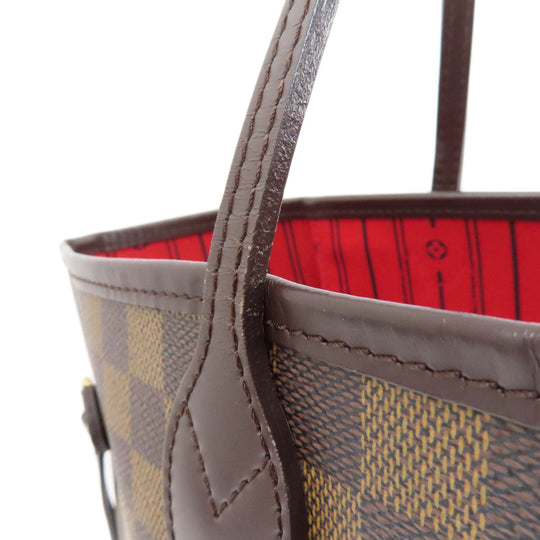 LOUIS VUITTON Tote Bag N51105 Damier canvas Brown Neverfull MM