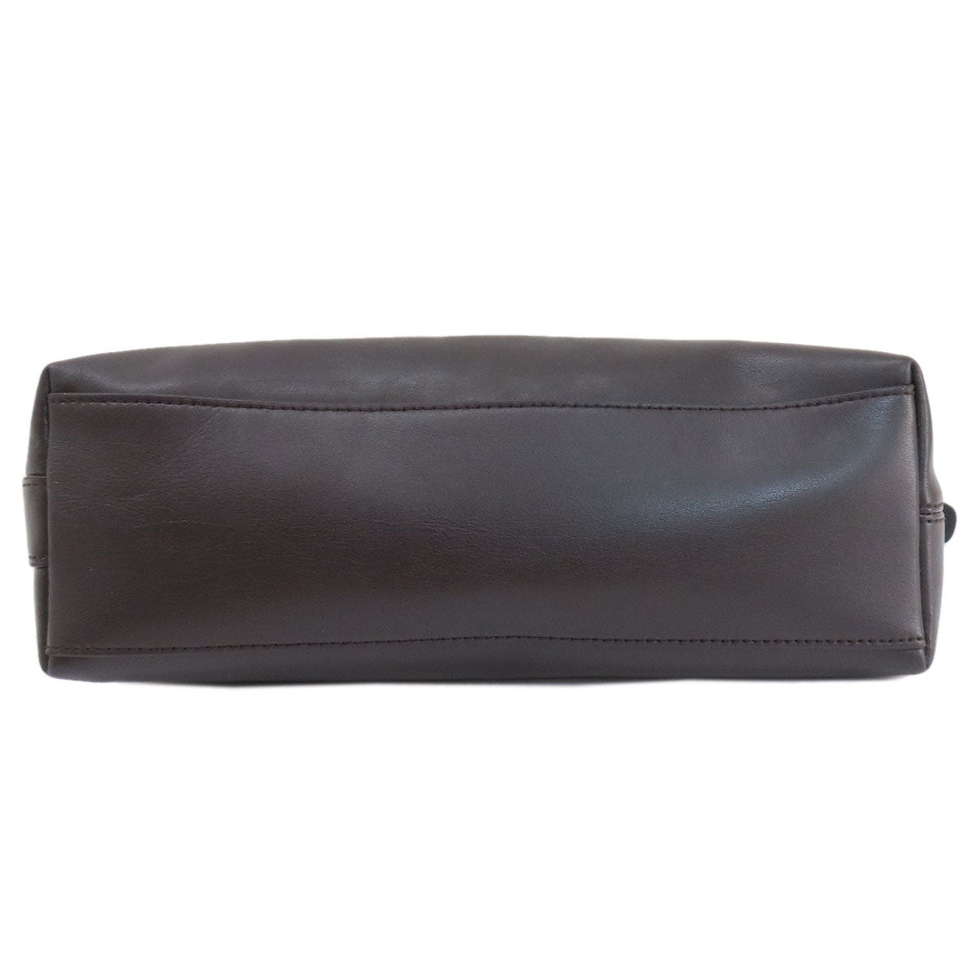 COACH Shoulder Bag F54339 canvas Brown Signature Women Used Authentic