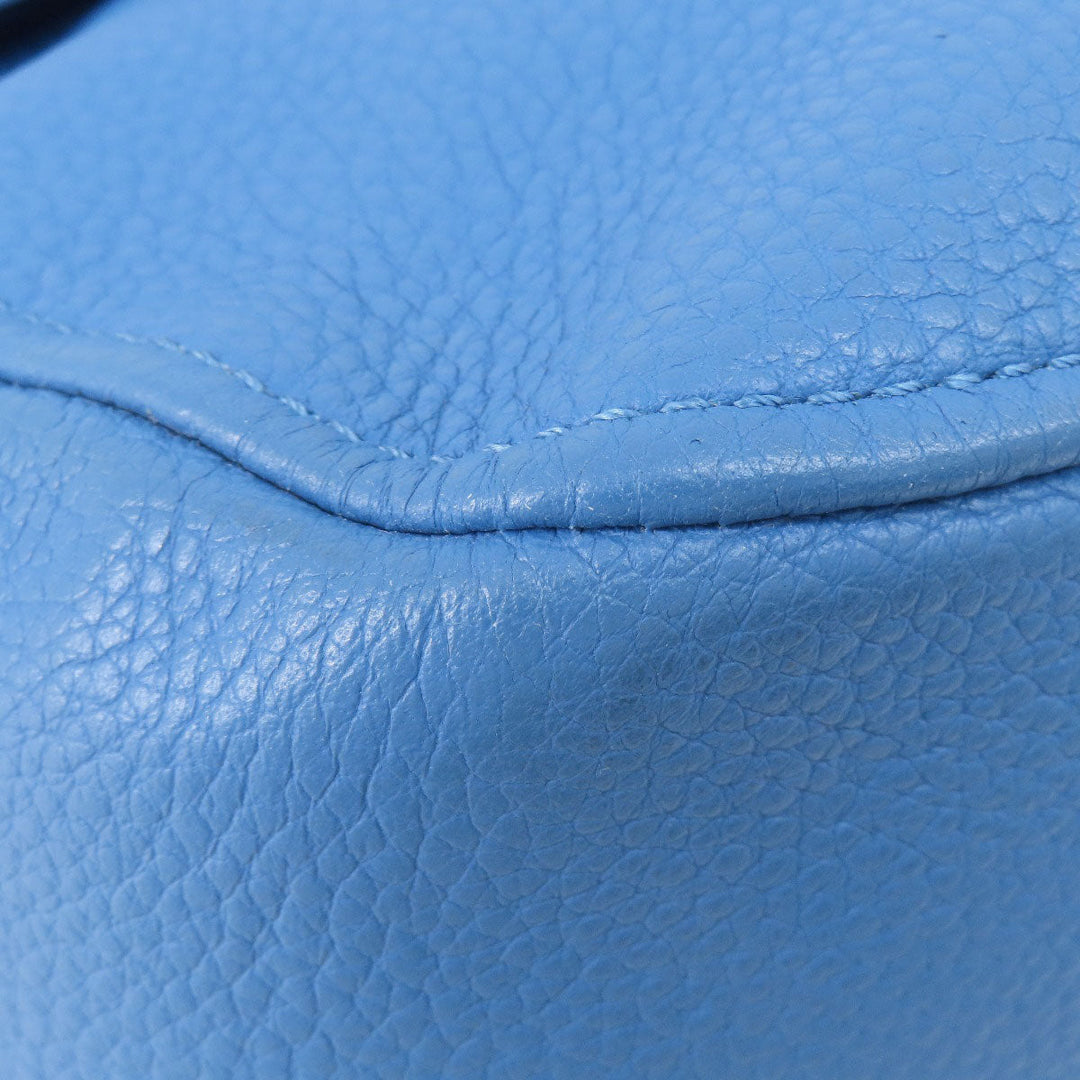 MICHAEL KORS Handbag leather blue 2WAY Women Used Authentic