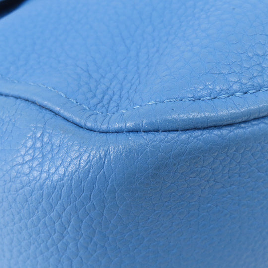 MICHAEL KORS Handbag leather blue 2WAY Women Used Authentic