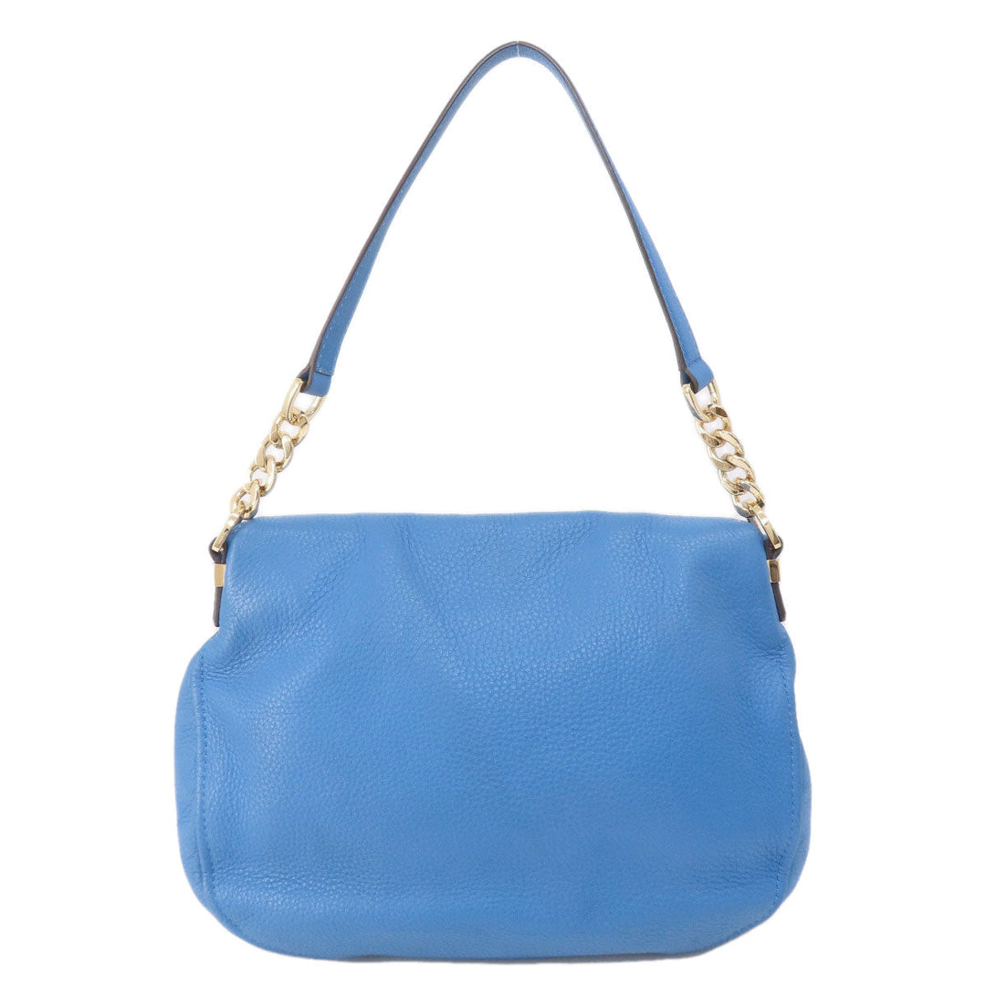 MICHAEL KORS Handbag leather blue 2WAY Women Used Authentic