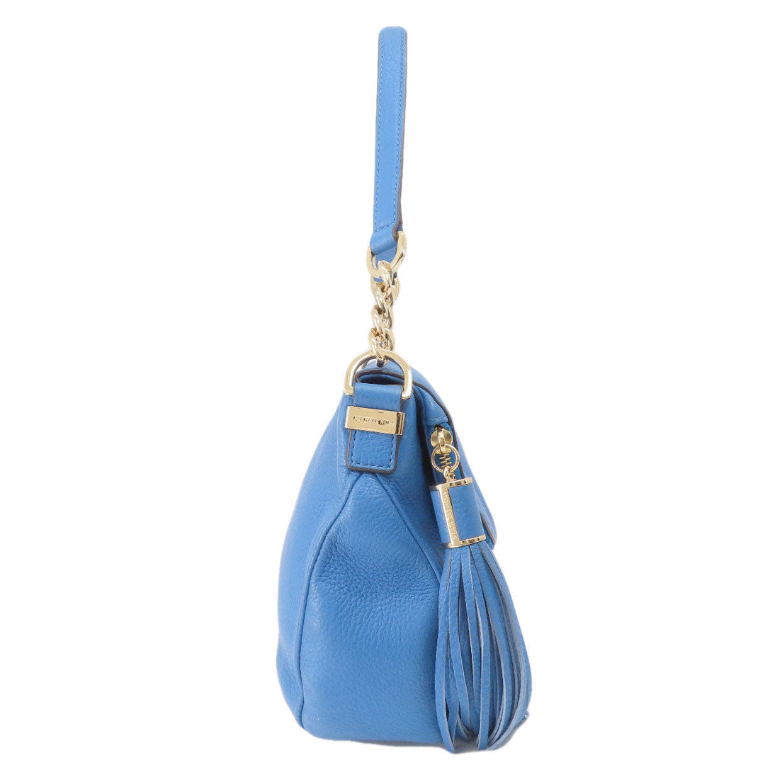 MICHAEL KORS Handbag leather blue 2WAY Women Used Authentic
