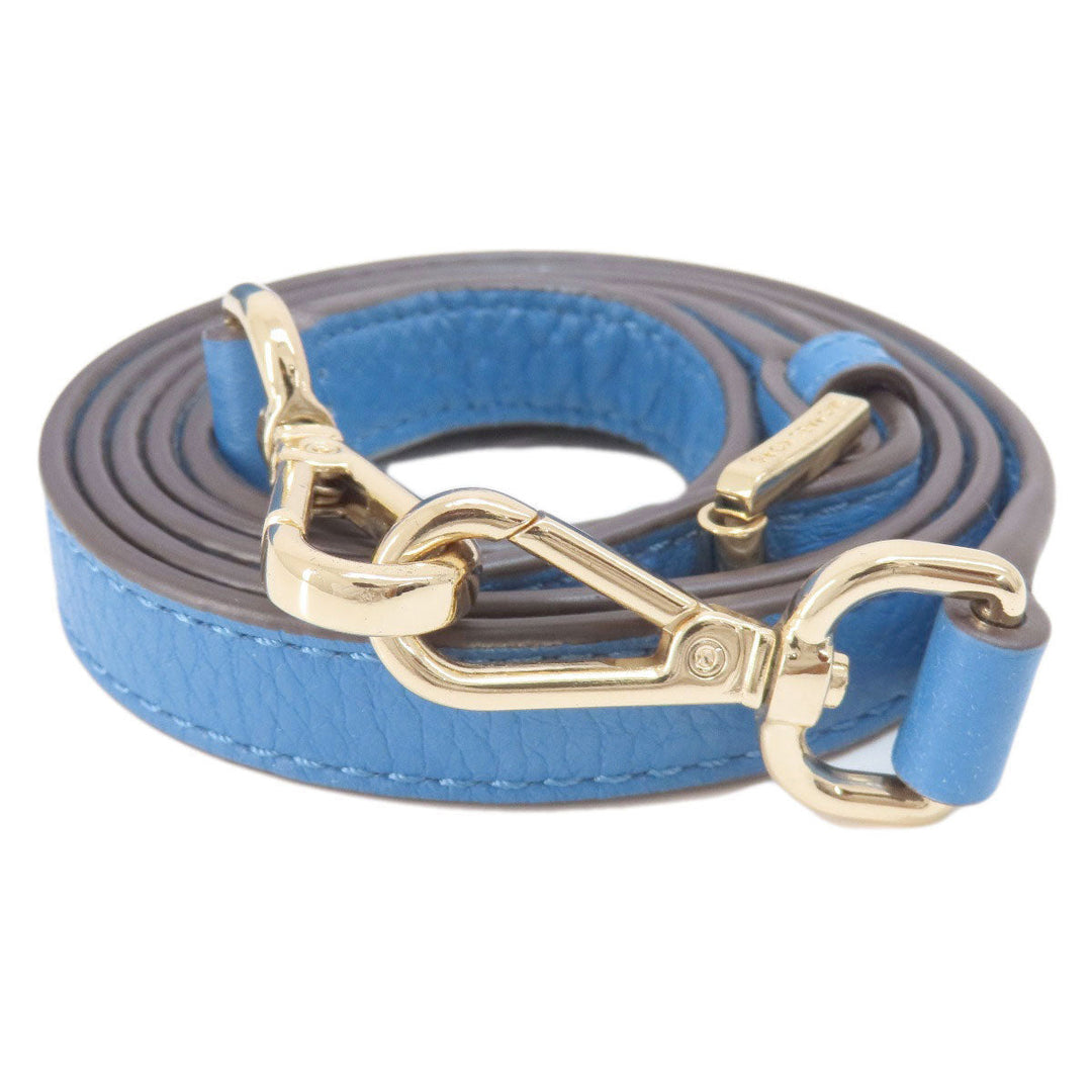 MICHAEL KORS Handbag leather blue 2WAY Women Used Authentic