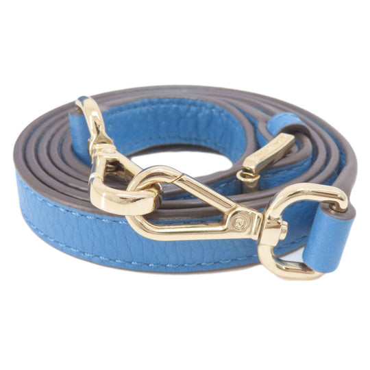 MICHAEL KORS Handbag leather blue 2WAY Women Used Authentic