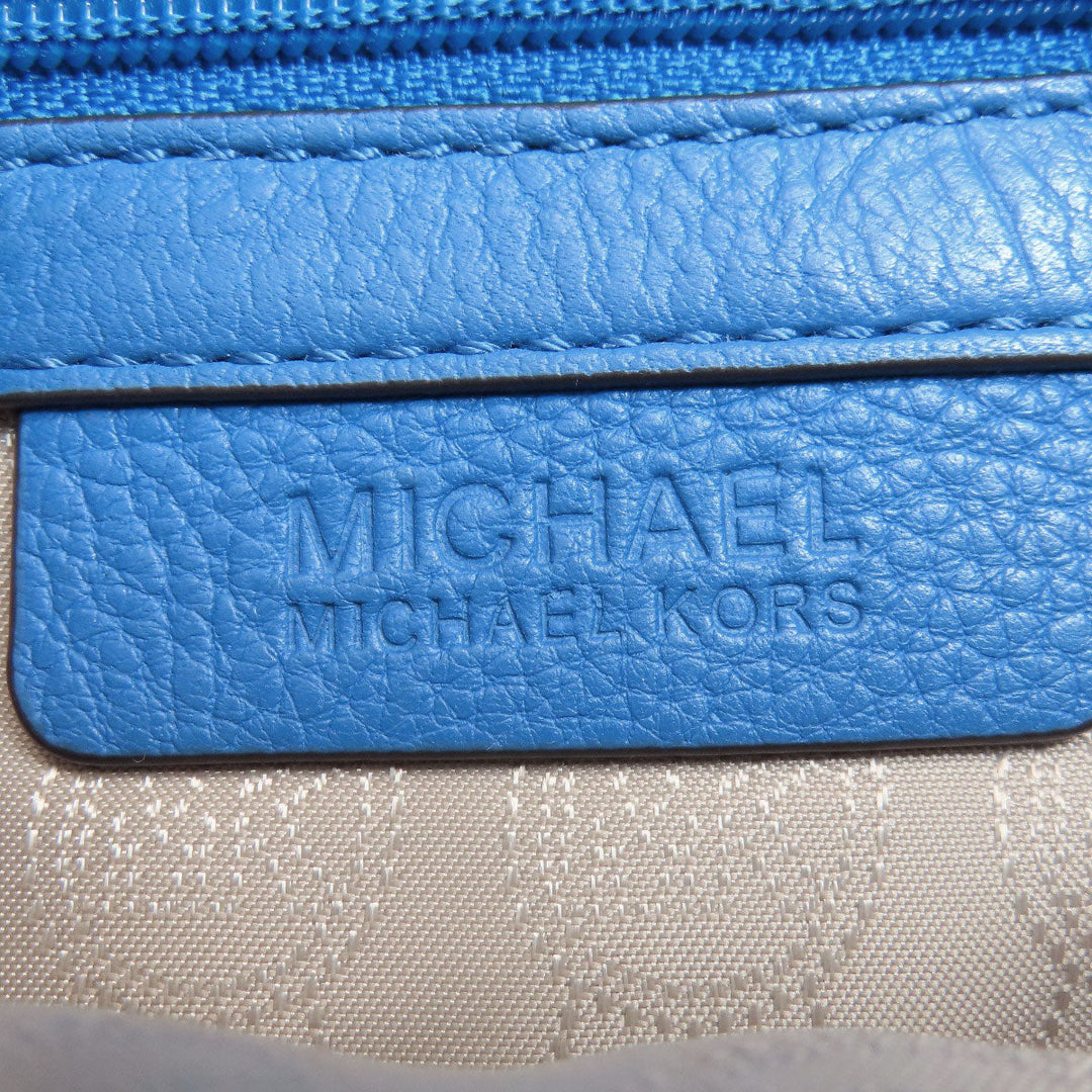 MICHAEL KORS Handbag leather blue 2WAY Women Used Authentic