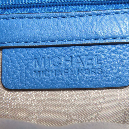 MICHAEL KORS Handbag leather blue 2WAY Women Used Authentic