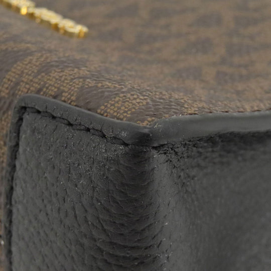 MICHAEL KORS Handbag PVC Brown Mercer 2WAY Women Used Authentic