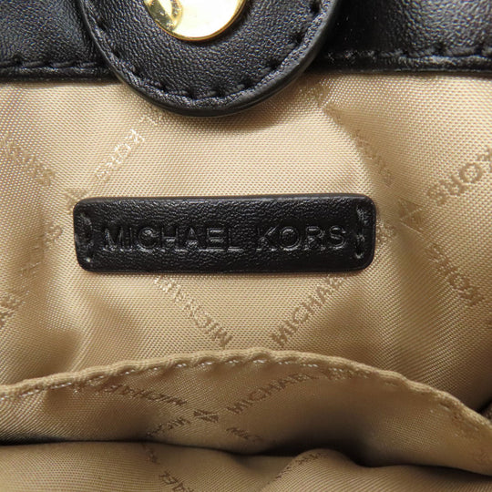 MICHAEL KORS Handbag PVC Brown Mercer 2WAY Women Used Authentic