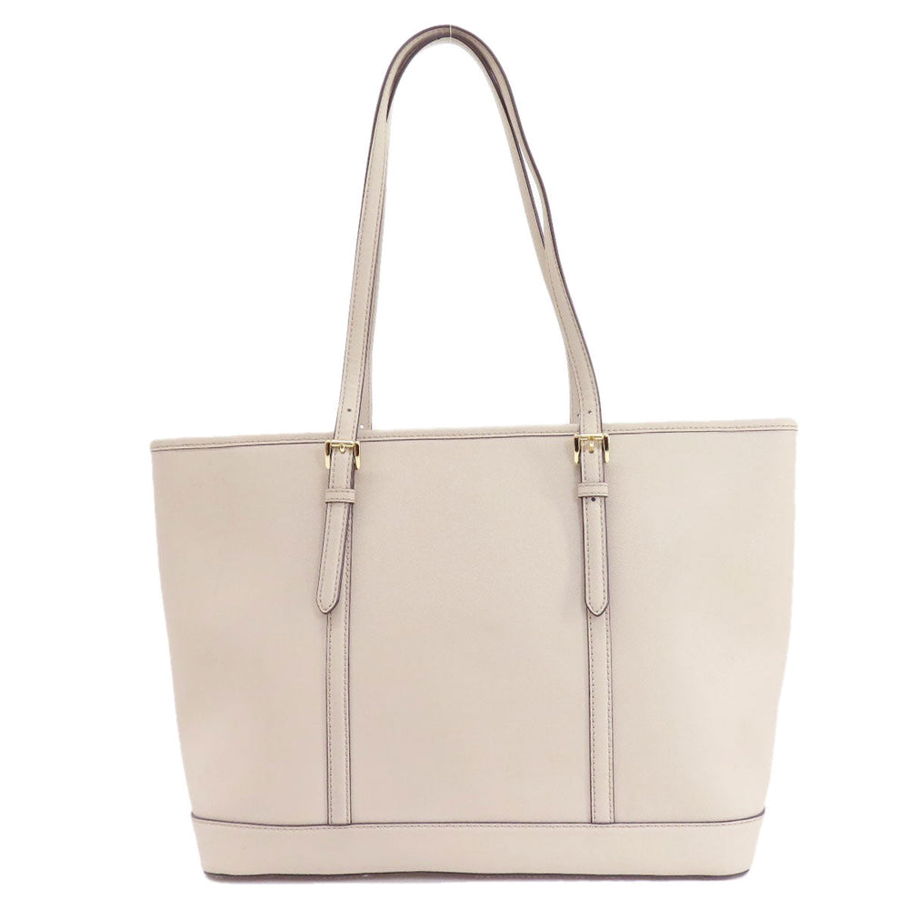 MICHAEL KORS Tote Bag leather gray logo Women Used Authentic