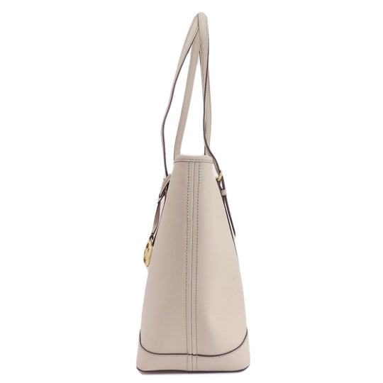 MICHAEL KORS Tote Bag leather gray logo Women Used Authentic