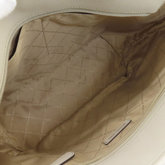 MICHAEL KORS Tote Bag leather gray logo Women Used Authentic
