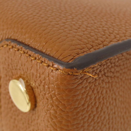 MICHAEL KORS Handbag leather Brown logo 2WAY Women Used Authentic