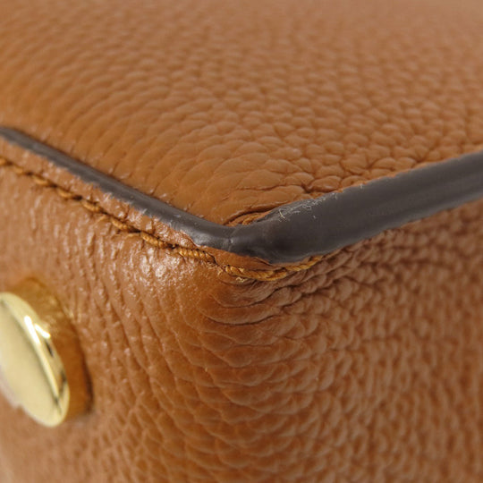 MICHAEL KORS Handbag leather Brown logo 2WAY Women Used Authentic