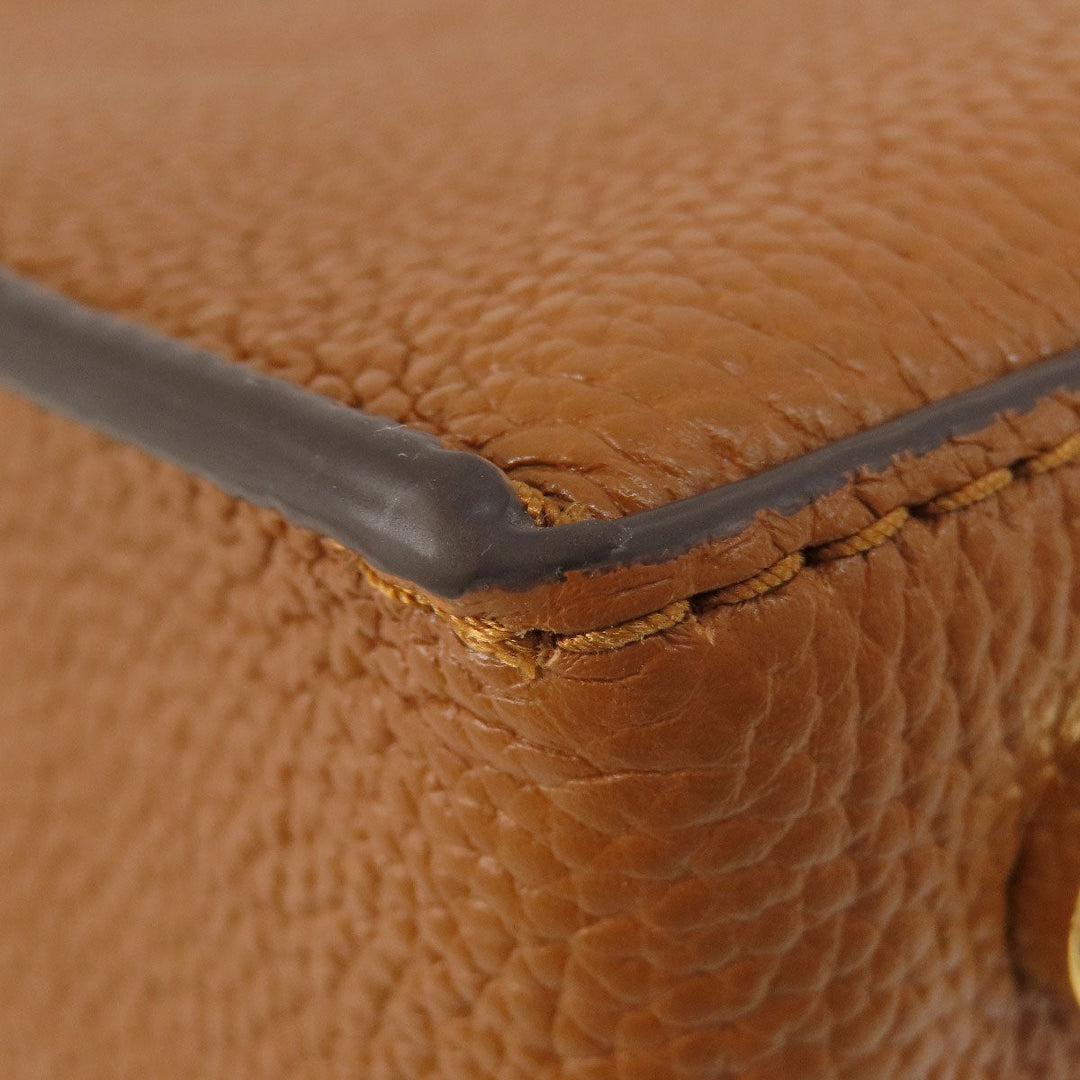 MICHAEL KORS Handbag leather Brown logo 2WAY Women Used Authentic