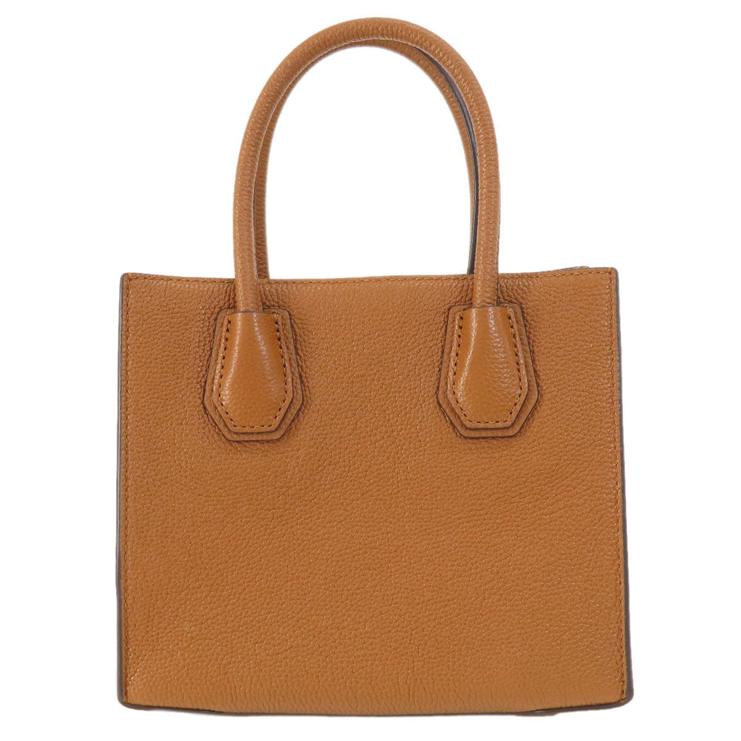 MICHAEL KORS Handbag leather Brown logo 2WAY Women Used Authentic