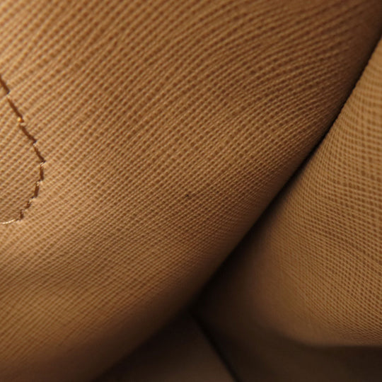 MICHAEL KORS Handbag leather Brown logo 2WAY Women Used Authentic