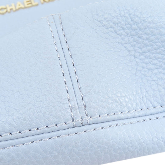 MICHAEL KORS Shoulder Bag leather blue one belt Women Used Authentic