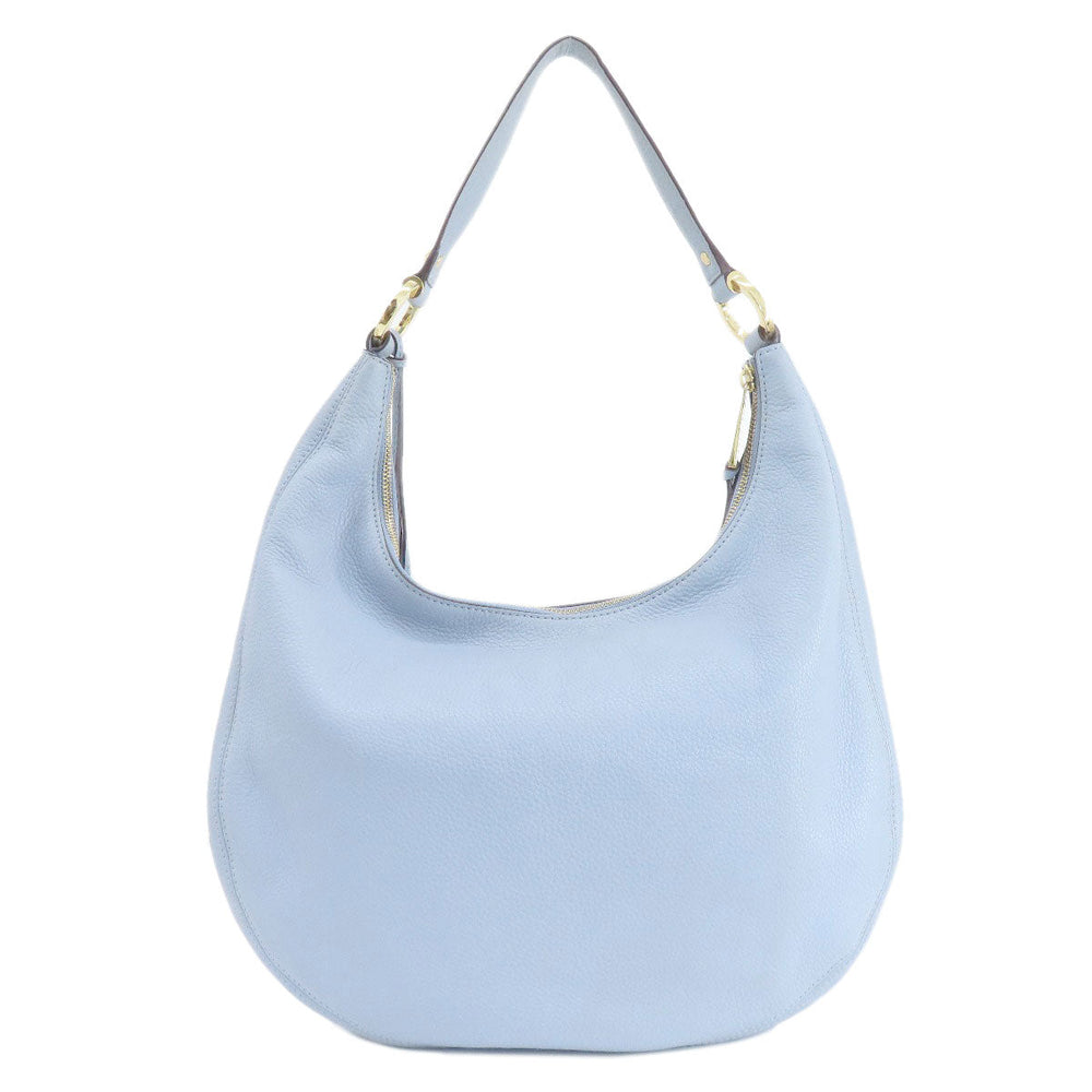 MICHAEL KORS Shoulder Bag leather blue one belt Women Used Authentic
