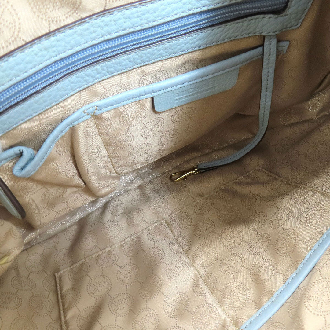 MICHAEL KORS Shoulder Bag leather blue one belt Women Used Authentic