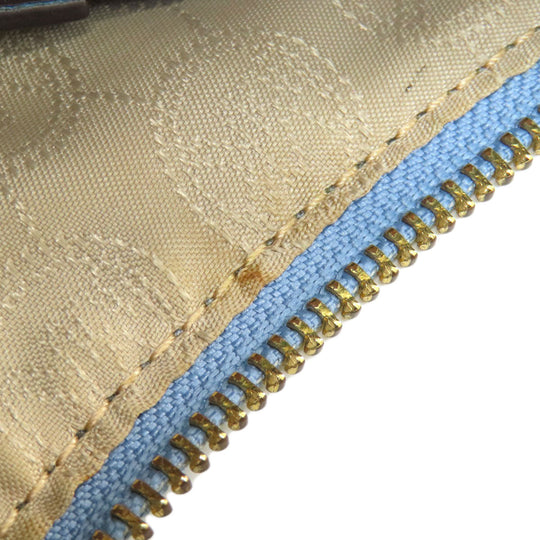 MICHAEL KORS Shoulder Bag leather blue one belt Women Used Authentic
