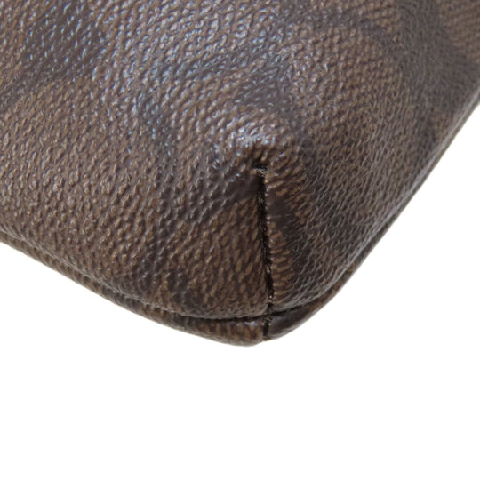 COACH Shoulder Bag F52657 PVC black Signature Women Used Authentic