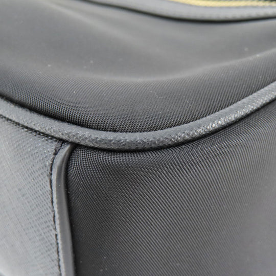 MICHAEL KORS Shoulder Bag Nylon black logo Women Used Authentic