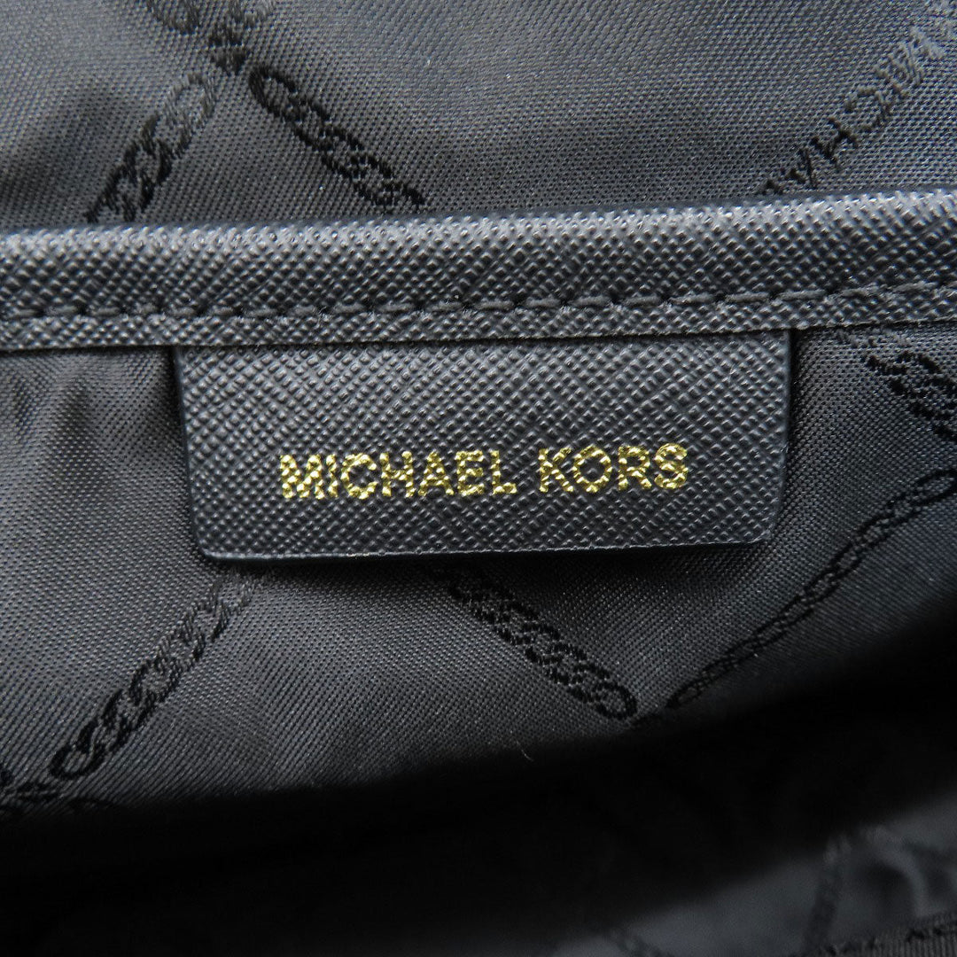 MICHAEL KORS Shoulder Bag Nylon black logo Women Used Authentic