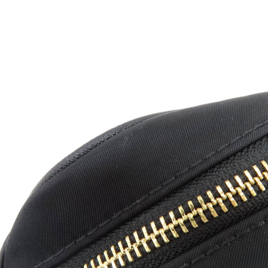 MICHAEL KORS Shoulder Bag Nylon black logo Women Used Authentic